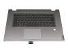 Keyboard incl. topcase DE (german) grey/silver with backlight original suitable for Lenovo IdeaPad C340-15IIL (81XJ)