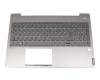 Keyboard incl. topcase DE (german) grey/silver with backlight original suitable for Lenovo IdeaPad S540-15IWL (81SW)