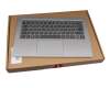Keyboard incl. topcase DE (german) grey/silver with backlight original suitable for Lenovo Yoga 920-13IKB (80Y7/80Y8/81TF)