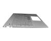 Keyboard incl. topcase DE (german) silver/black original suitable for HP Envy 13-aq1300