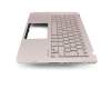 Keyboard incl. topcase DE (german) silver/rosé with backlight original suitable for Asus ZenBook Flip UX360UA