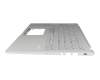 Keyboard incl. topcase DE (german) silver/silver original suitable for Asus F1500EA