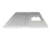 Keyboard incl. topcase DE (german) silver/silver original suitable for Asus F1500EA