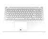 Keyboard incl. topcase DE (german) silver/silver original suitable for Asus VivoBook 15 F512UA