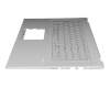 Keyboard incl. topcase DE (german) silver/silver original suitable for Asus VivoBook 17 X712DA