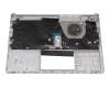 Keyboard incl. topcase DE (german) silver/silver original suitable for HP Omen 16-c0000