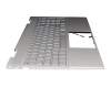 Keyboard incl. topcase DE (german) silver/silver with backlight (DSC Grafik) original suitable for HP Envy x360 15-ed1000