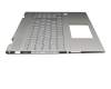 Keyboard incl. topcase DE (german) silver/silver with backlight (UMA) original suitable for HP Envy x360 15-dr1700