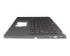 Keyboard incl. topcase DE (german) silver/silver with backlight original suitable for Acer Aspire Spin 14 (ASP14-51MTN)
