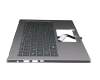 Keyboard incl. topcase DE (german) silver/silver with backlight original suitable for Acer RS (AP714-51GT)