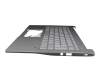 Keyboard incl. topcase DE (german) silver/silver with backlight original suitable for Acer Swift 3 (SF314-59)