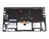 Keyboard incl. topcase DE (german) silver/silver with backlight original suitable for Asus UX433FA
