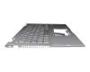 Keyboard incl. topcase DE (german) silver/silver with backlight original suitable for Asus VivoBook Flip 14 TP470EA