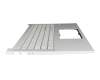 Keyboard incl. topcase DE (german) silver/silver with backlight original suitable for Asus VivoBook Pro 15 M3500QC
