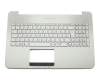 Keyboard incl. topcase DE (german) silver/silver with backlight original suitable for Asus VivoBook Pro N552VX