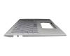 Keyboard incl. topcase DE (german) silver/silver with backlight original suitable for Asus X532FA