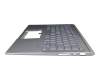 Keyboard incl. topcase DE (german) silver/silver with backlight original suitable for Asus ZenBook 14 UX431DA