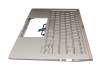 Keyboard incl. topcase DE (german) silver/silver with backlight original suitable for Asus ZenBook 14 UX434FA