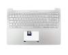 Keyboard incl. topcase DE (german) silver/silver with backlight original suitable for Asus ZenBook UX501LW