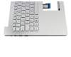 Keyboard incl. topcase DE (german) silver/silver with backlight original suitable for Asus ZenBook UX501LW