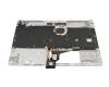 Keyboard incl. topcase DE (german) silver/silver with backlight original suitable for HP 15s-fq2000