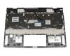 Keyboard incl. topcase DE (german) silver/silver with backlight original suitable for HP Envy 13-aq0900