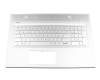 Keyboard incl. topcase DE (german) silver/silver with backlight original suitable for HP Envy 17-bw0000