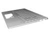 Keyboard incl. topcase DE (german) silver/silver with backlight original suitable for HP Pavilion 14-ce0100