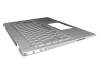 Keyboard incl. topcase DE (german) silver/silver with backlight original suitable for HP Pavilion 14-ce1300