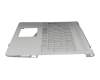 Keyboard incl. topcase DE (german) silver/silver with backlight original suitable for HP Pavilion 15-cc100
