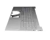 Keyboard incl. topcase DE (german) silver/silver with backlight original suitable for HP Pavilion 15-eg0000