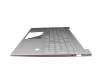 Keyboard incl. topcase DE (german) silver/silver with backlight original suitable for HP Pavilion 15-eh0000