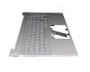 Keyboard incl. topcase DE (german) silver/silver with backlight original suitable for HP Pavilion 15-eh0000