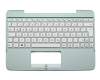 Keyboard incl. topcase DE (german) white/green original suitable for Asus Transformer Book T101HA