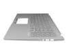 Keyboard incl. topcase DE (german) white/silver original suitable for Asus ExpertBook P1 P1501DA