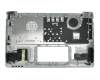 Keyboard incl. topcase DE (german) white/silver original suitable for Asus X201E