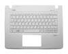 Keyboard incl. topcase DE (german) white/white original suitable for Acer Aspire V3-372