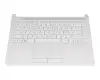 Keyboard incl. topcase DE (german) white/white original suitable for HP 14-ma0000