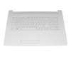 Keyboard incl. topcase DE (german) white/white original suitable for HP 17-ca0000