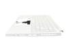 Keyboard incl. topcase DE (german) white/white with backlight (with pen compartment) original suitable for Acer ConceptD 3 Ezel Pro (CC314-73P)