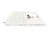 Keyboard incl. topcase DE (german) white/white with backlight (without pen compartment) original suitable for Acer ConceptD 3 Pro (CN314-73P)