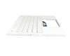 Keyboard incl. topcase DE (german) white/white with backlight ONE ZONE RGB original suitable for Asus ROG Zephyrus G14 GA402RJ