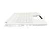 Keyboard incl. topcase DE (german) white/white with backlight original suitable for Acer ConceptD 7 (CN715-72P)