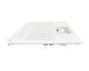 Keyboard incl. topcase DE (german) white/white with backlight original suitable for Acer ConceptD 7 Ezel Pro (CC715-92P)