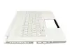 Keyboard incl. topcase DE (german) white/white with backlight original suitable for Acer ConceptD 7 Pro (CN715-71P)