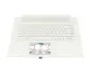 Keyboard incl. topcase DE (german) white/white with backlight original suitable for Acer ConceptD 7 Spatial Edition (CN715-73G)