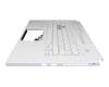 Keyboard incl. topcase DE (german) white/white with backlight original suitable for Asus TUF Dash F15 FX516PM