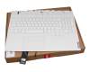 Keyboard incl. topcase DE (german) white/white with backlight original suitable for Lenovo Legion 5-15ACH6A (82NW)