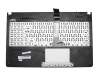 Keyboard incl. topcase ES (spanish) black/black original suitable for Asus F501A