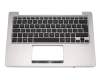 Keyboard incl. topcase ES (spanish) black/silver original suitable for Asus VivoBook Q200E